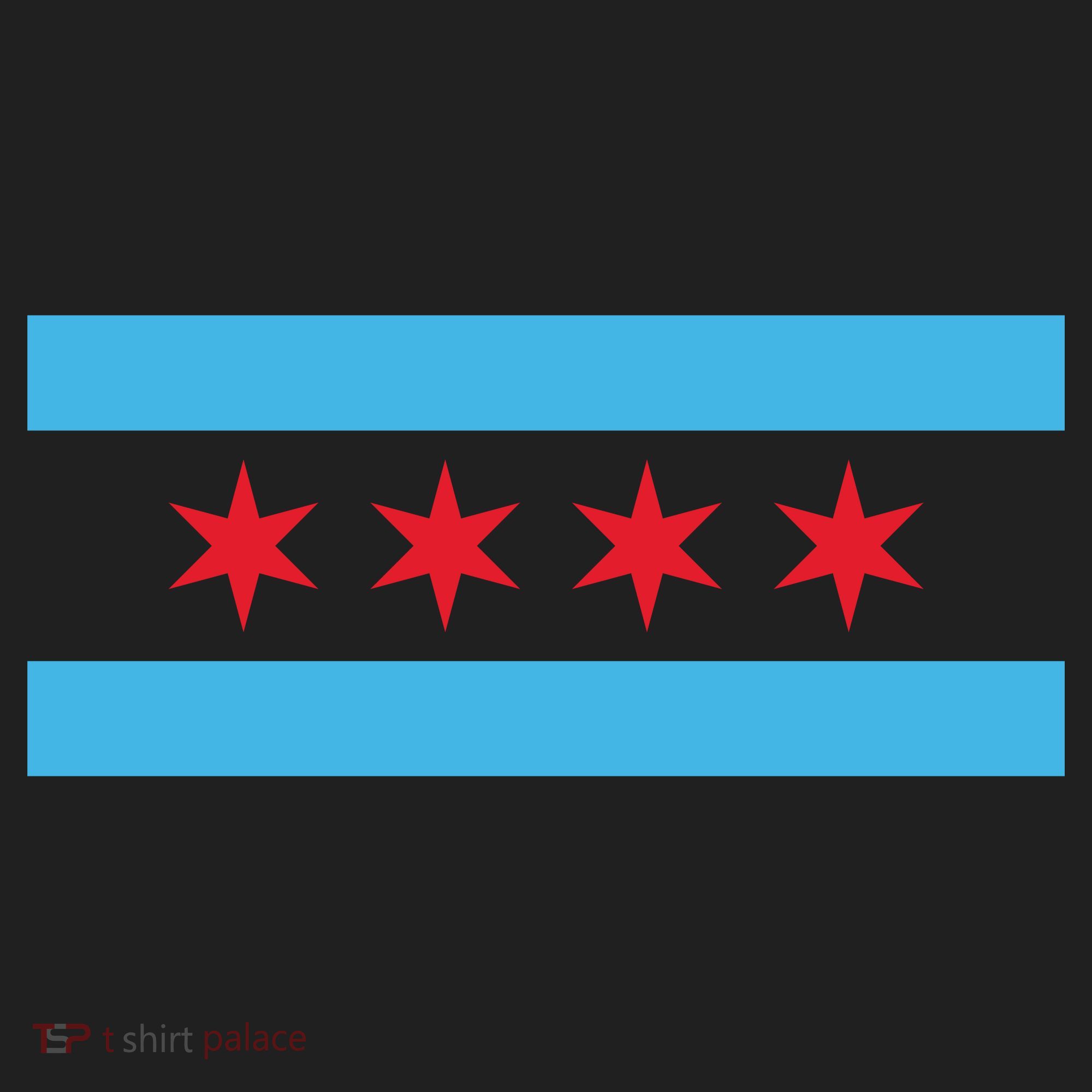 Chicago Flag Comfort Colors Boxy T-Shirt
