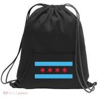 Chicago Flag Sweatshirt Cinch Pack Bag thumb 0