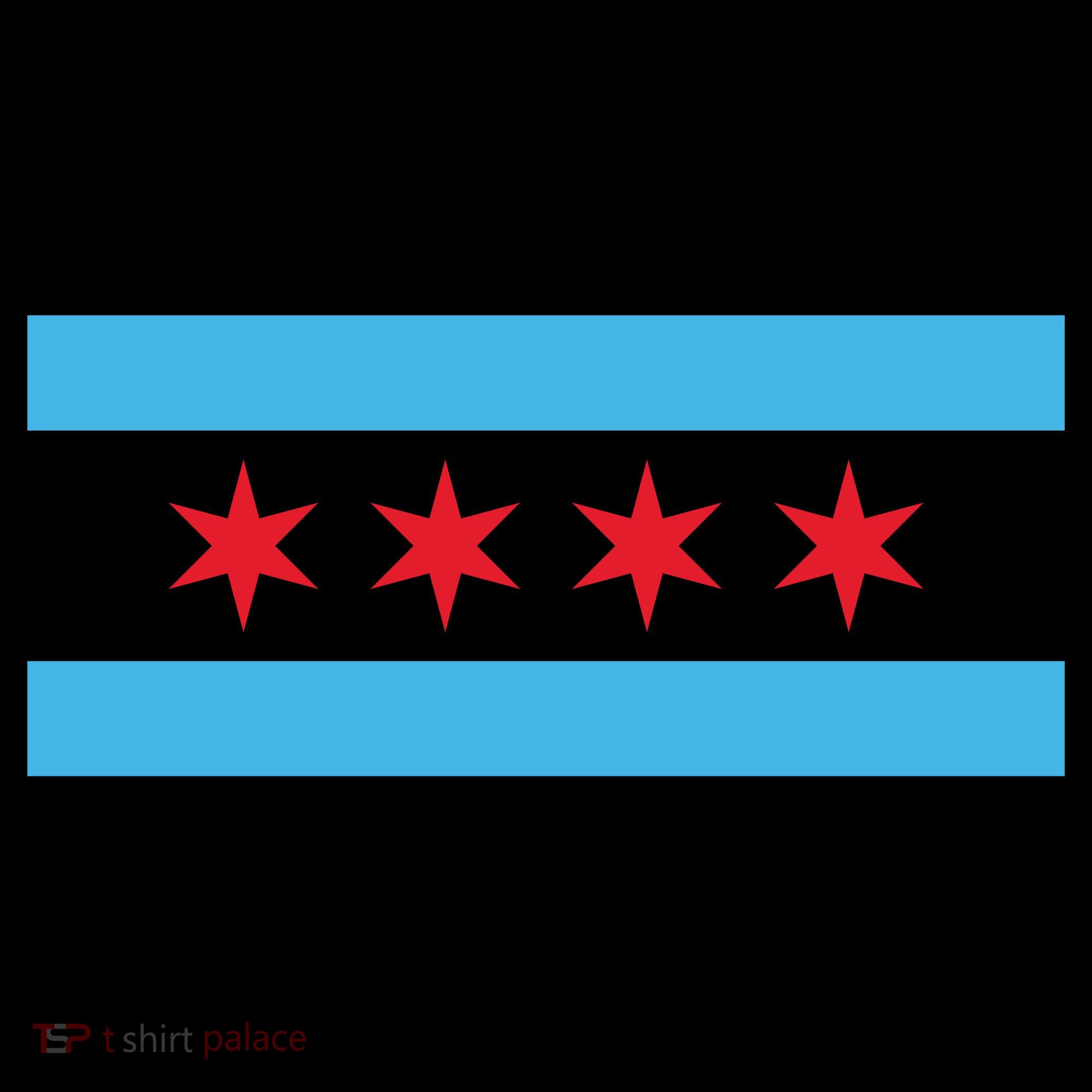 Chicago Flag Sweatshirt Cinch Pack Bag
