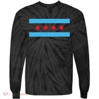 Chicago Flag Tie-Dye Long Sleeve Shirt thumb 0