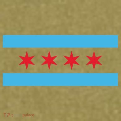 Chicago Flag Garment-Dyed Women's Muscle Tee