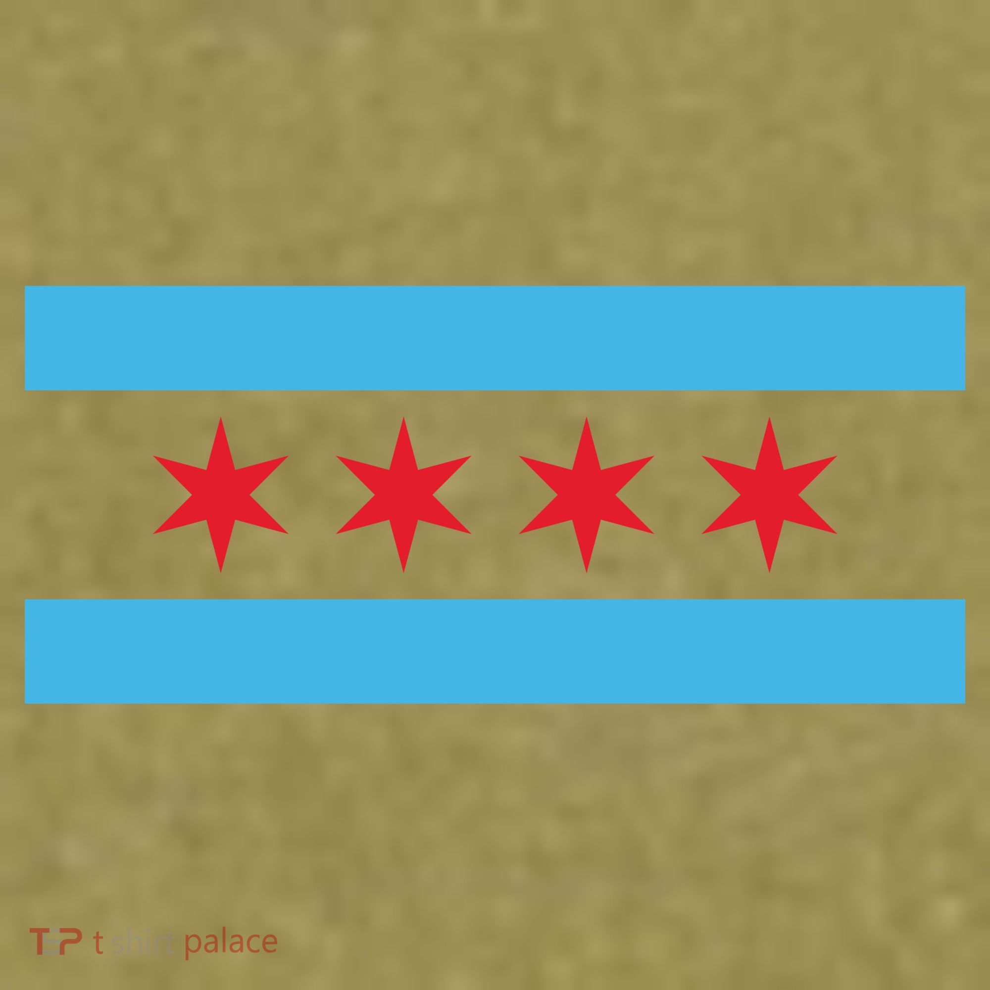 Chicago Flag Garment-Dyed Women's Muscle Tee
