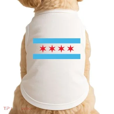 Chicago Flag Doggie Tank