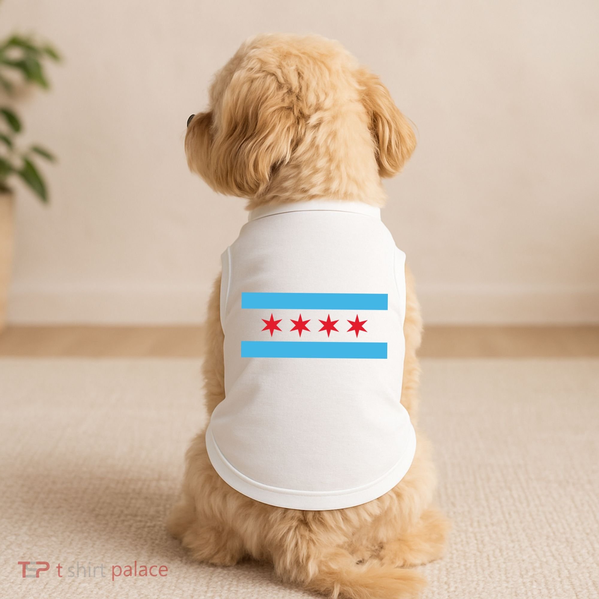 Chicago Flag Doggie Tank