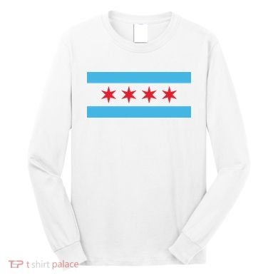 Chicago Flag Long Sleeve Shirt