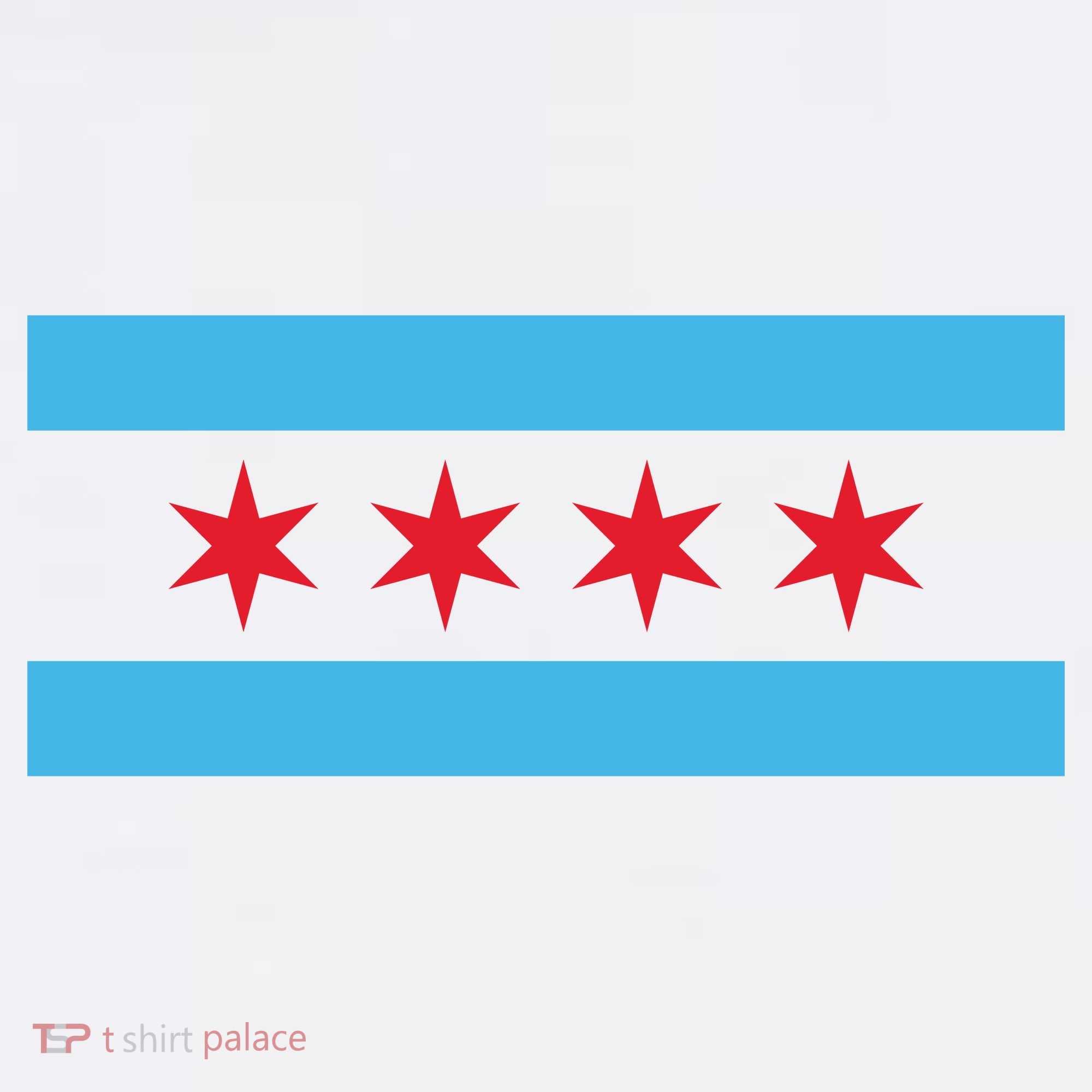 Chicago Flag Button