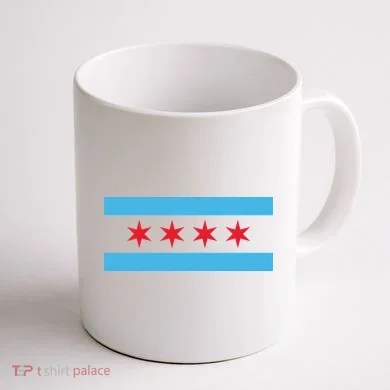 Chicago Flag Coffee Mug back