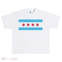 Chicago Flag Urban Oversized Heavyweight T-Shirt thumb 0