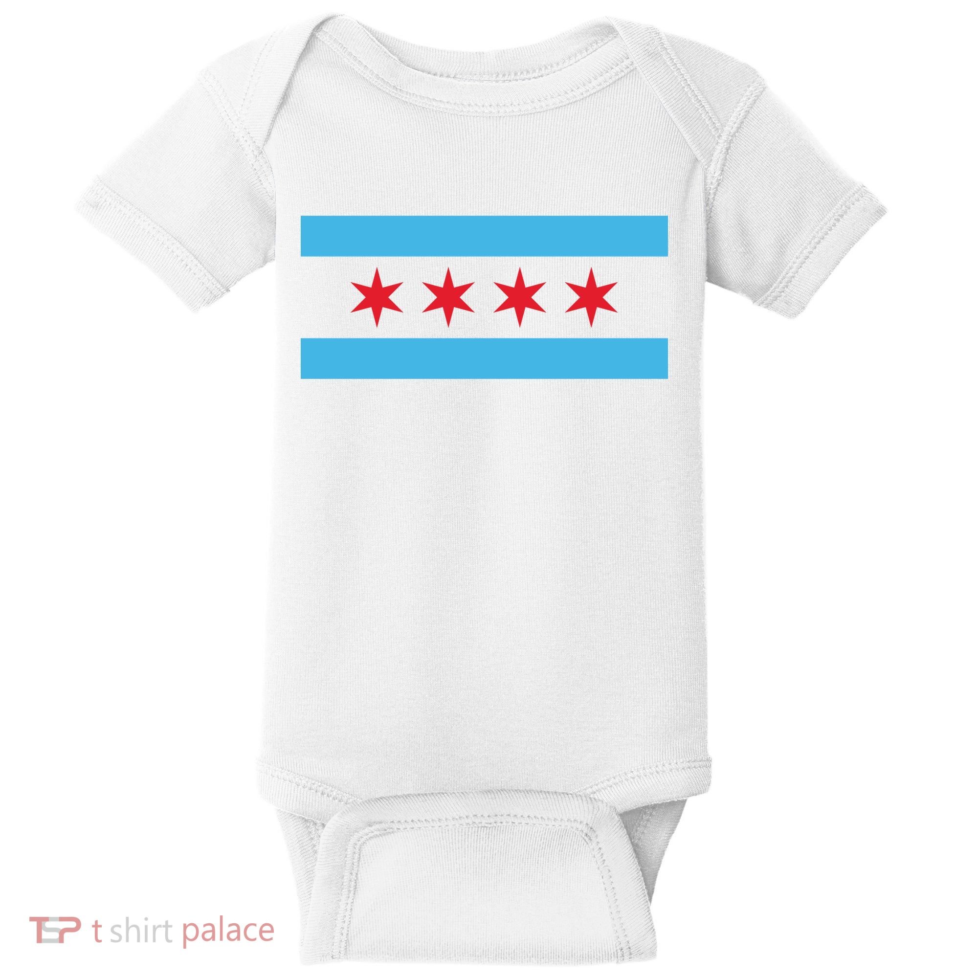 Chicago Flag Baby Bodysuit