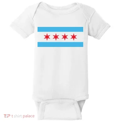 Chicago Flag Baby Bodysuit