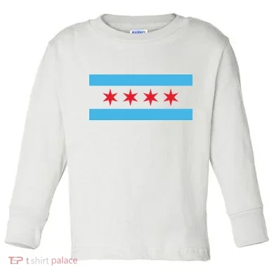 Chicago Flag Toddler Long Sleeve