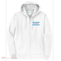 Chicago Flag Full Zip Hoodie thumb 0