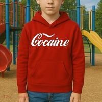 Cocaine Funny Kids Hoodie thumb 2