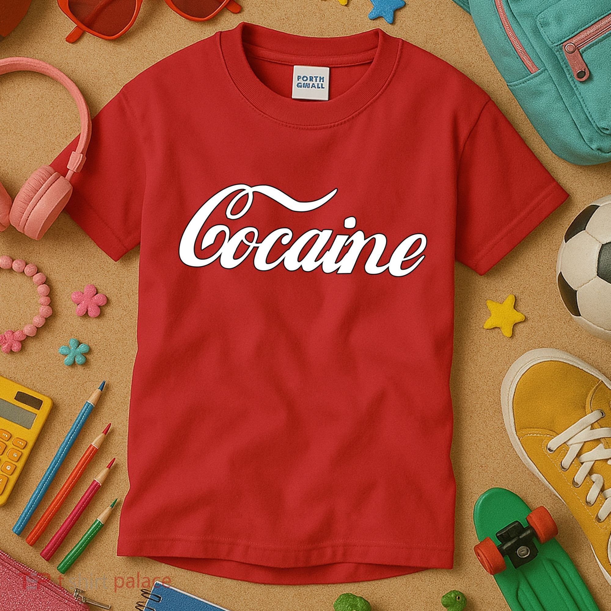 Cocaine Funny Kids T-Shirt