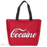 Cocaine Funny Tote Bag thumb 0