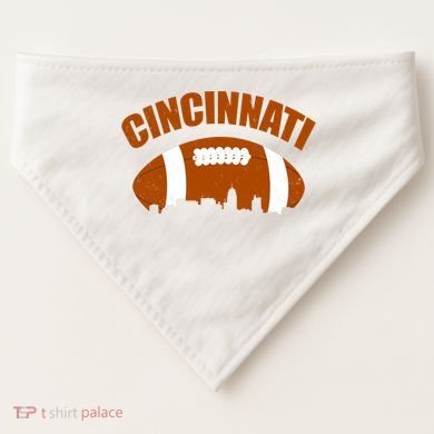 Cincinnati Football USA-Made Doggie Bandana