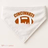 Cincinnati Football USA-Made Doggie Bandana thumb 0