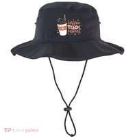 Cute Funny Coffee Teach Repeat Teacher Life Coffee Lover Bucket Hat thumb 0