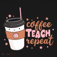 Cute Funny Coffee Teach Repeat Teacher Life Coffee Lover Women's Hoodie thumb 2