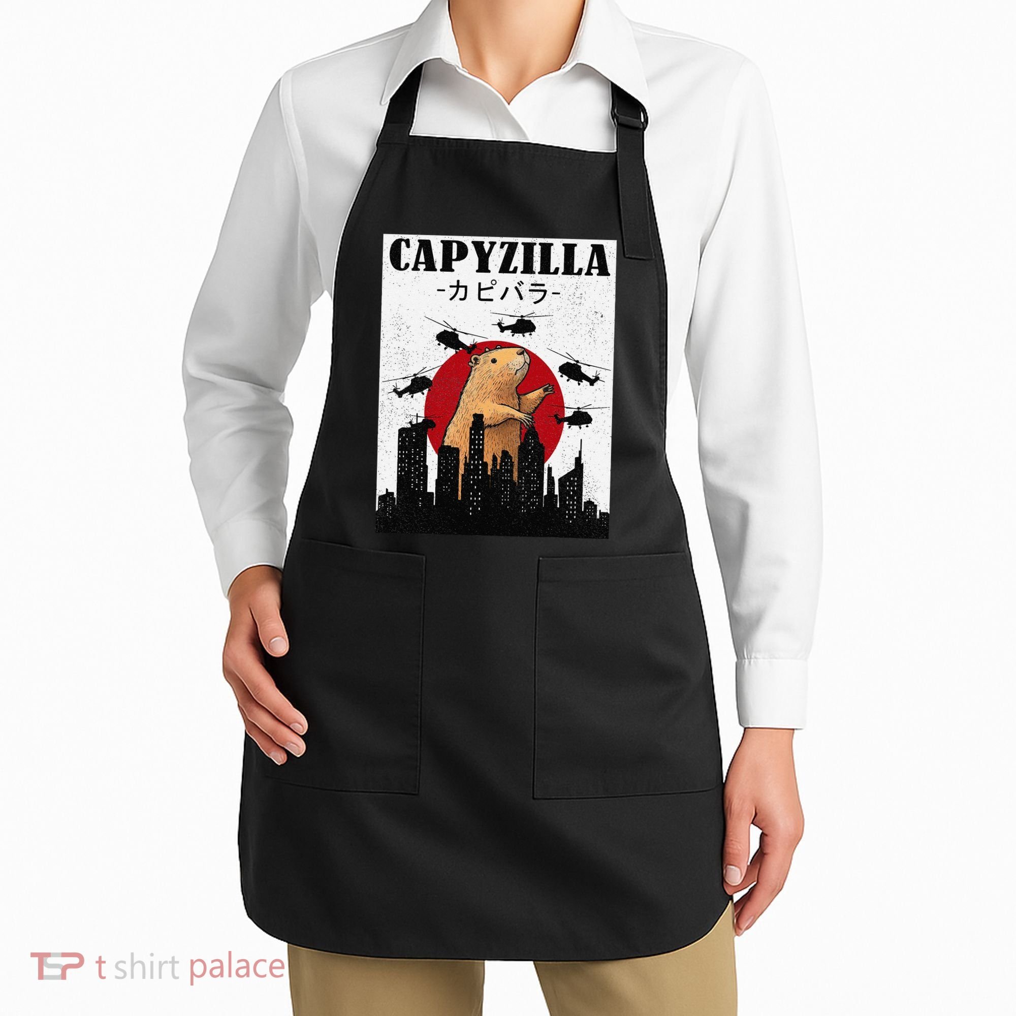 Capybara Funny Capybara Rodent Capyzilla Funny Apron