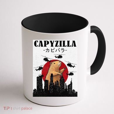 Capybara Funny Capybara Rodent Capyzilla Funny Coffee Mug back