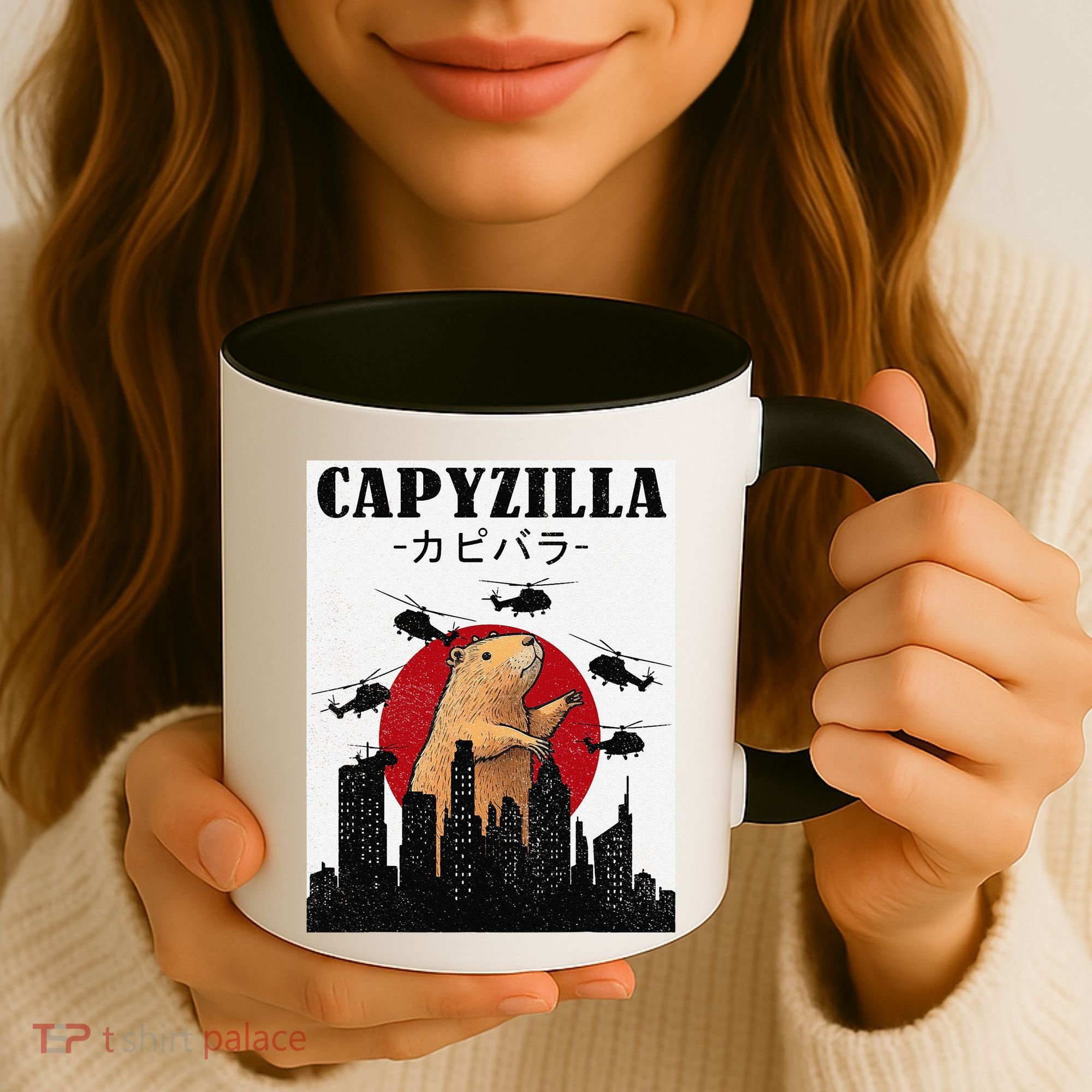 Capybara Funny Capybara Rodent Capyzilla Funny Coffee Mug