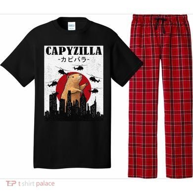 Capybara Funny Capybara Rodent Capyzilla Funny Pajama Set