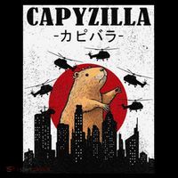 Capybara Funny Capybara Rodent Capyzilla Funny Women's Hoodie thumb 2