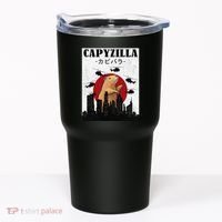 Capybara Funny Capybara Rodent Capyzilla Funny Tumbler thumb 0