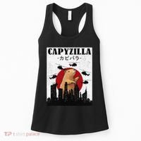 Capybara Funny Capybara Rodent Capyzilla Funny Women's Tank Top thumb 0