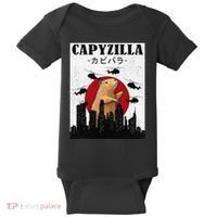 Capybara Funny Capybara Rodent Capyzilla Funny Baby Bodysuit thumb 0