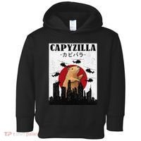 Capybara Funny Capybara Rodent Capyzilla Funny Toddler Hoodie thumb 0