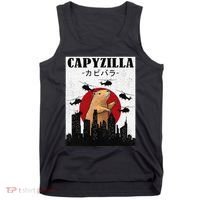 Capybara Funny Capybara Rodent Capyzilla Funny Tank Top thumb 0