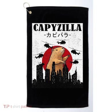 Capybara Funny Capybara Rodent Capyzilla Funny Golf Towel