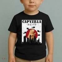 Capybara Funny Capybara Rodent Capyzilla Funny Toddler T-Shirt thumb 2
