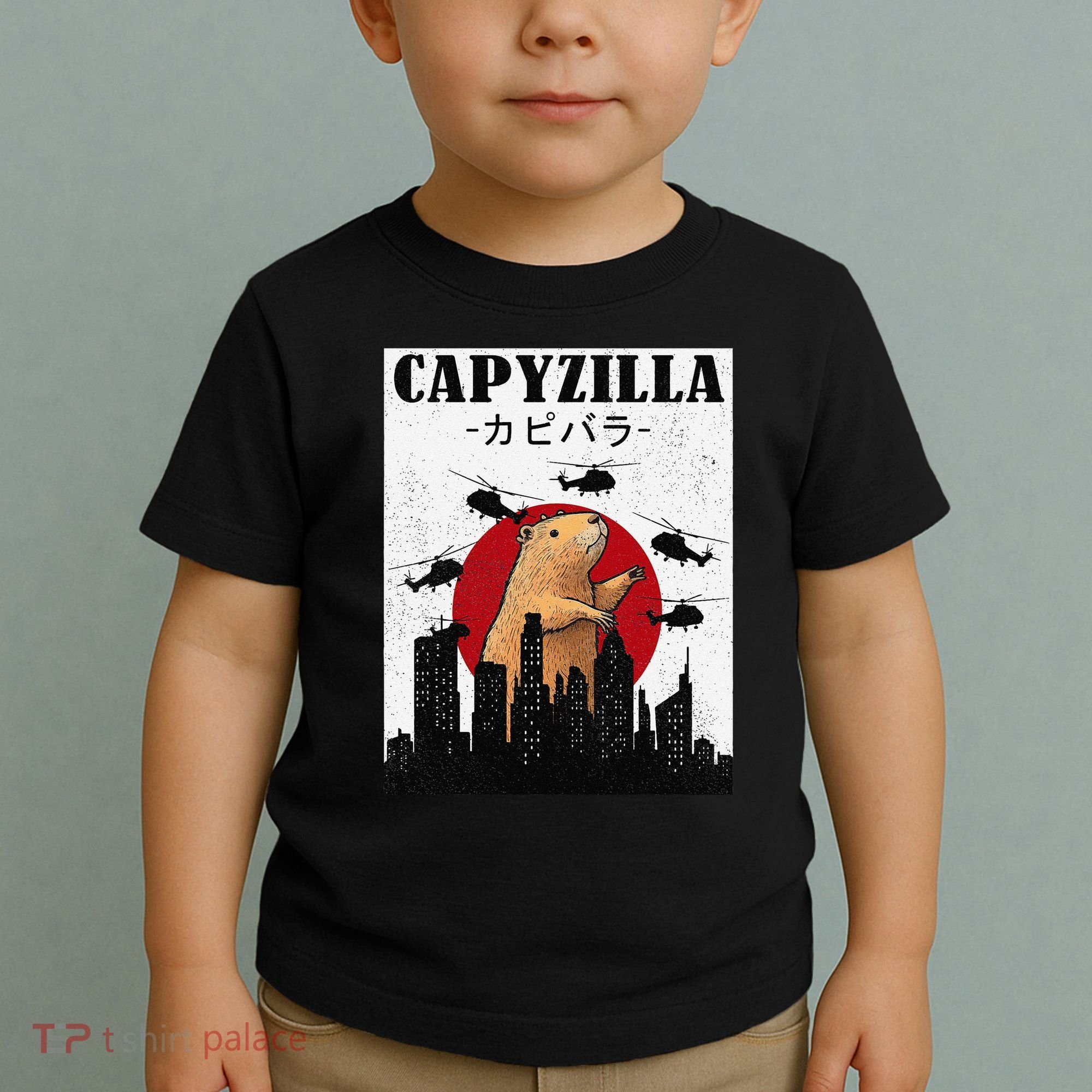Capybara Funny Capybara Rodent Capyzilla Funny Toddler T-Shirt