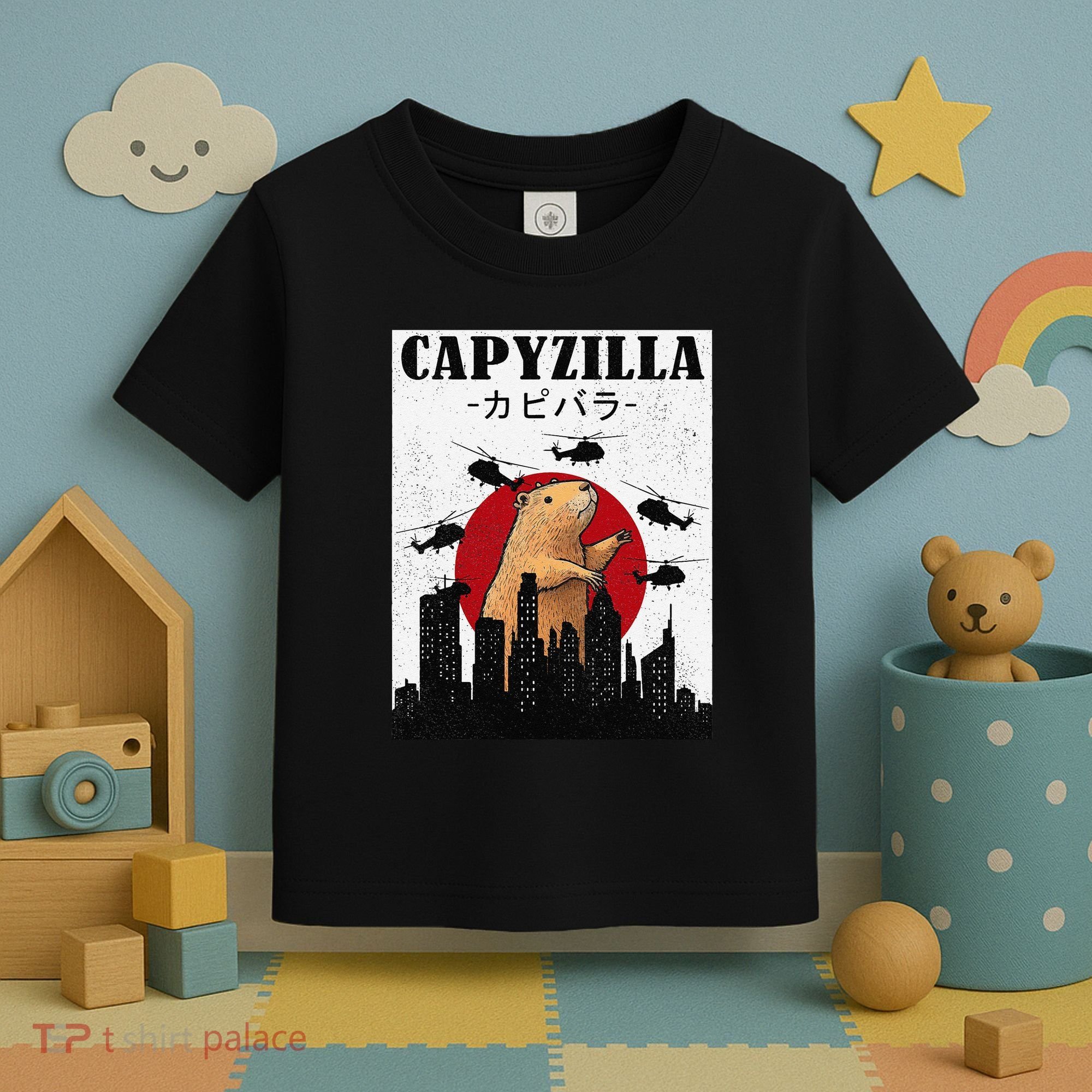 Capybara Funny Capybara Rodent Capyzilla Funny Toddler T-Shirt