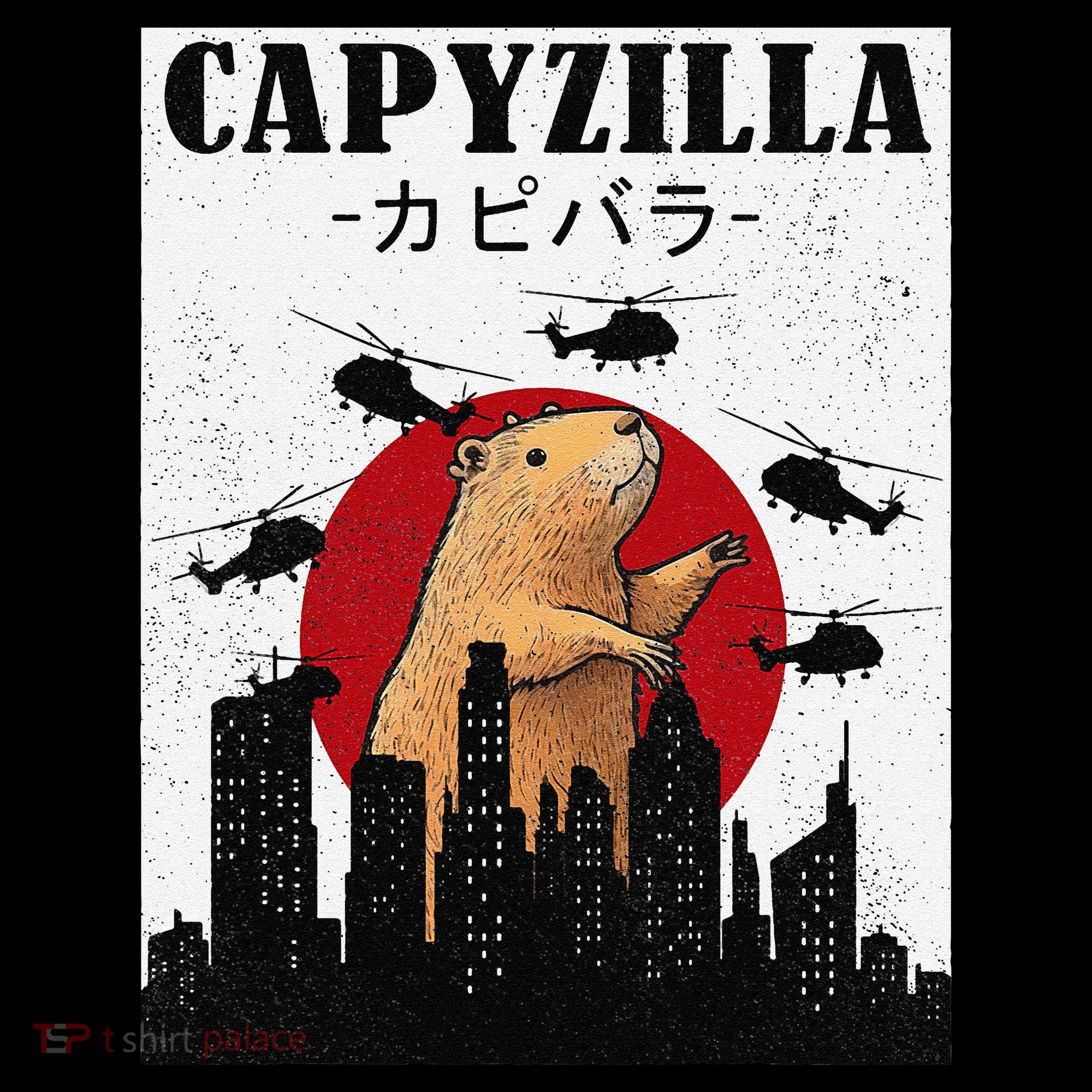 Capybara Funny Capybara Rodent Capyzilla Funny Toddler T-Shirt