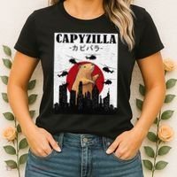Capybara Funny Capybara Rodent Capyzilla Funny Women's T-Shirt thumb 2