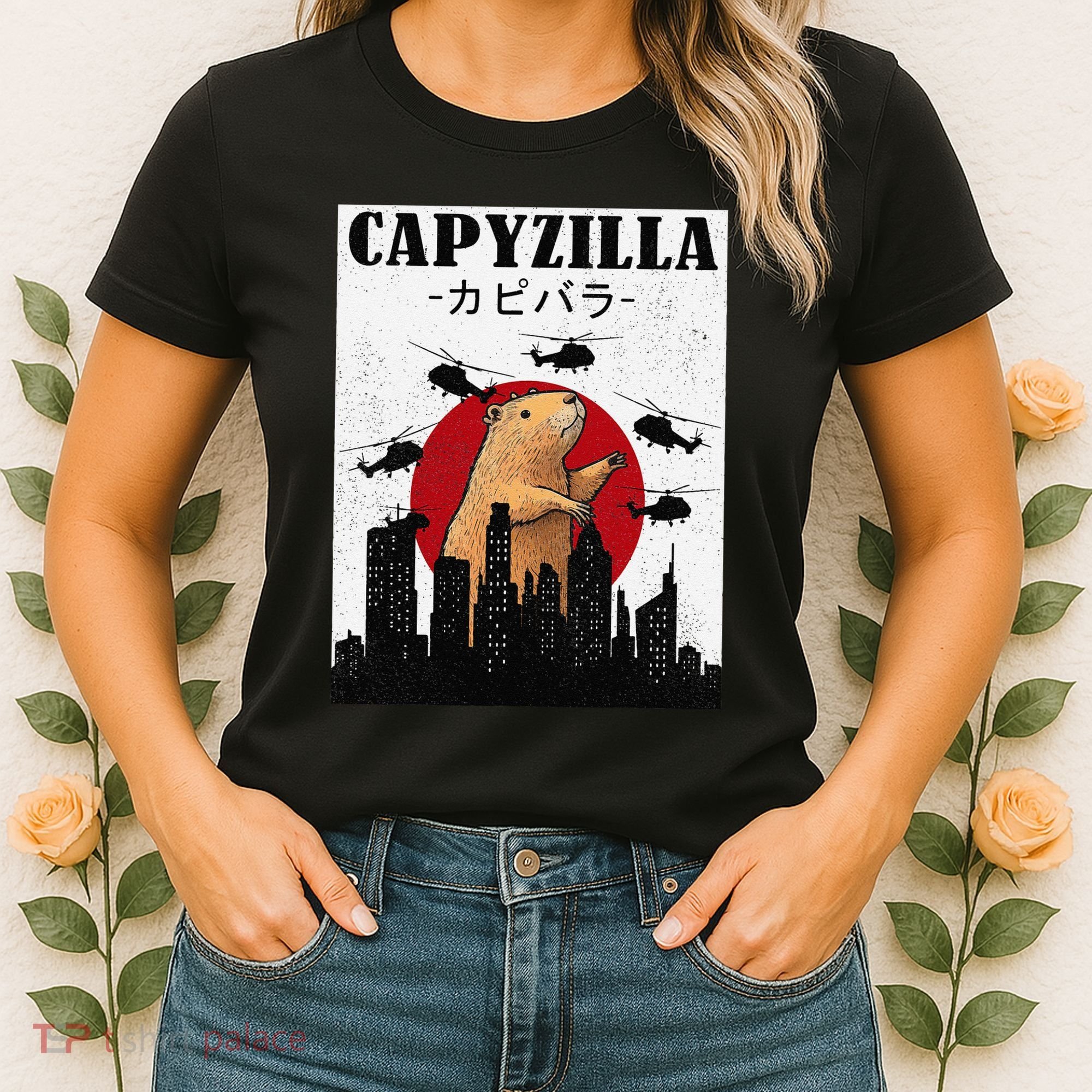 Capybara Funny Capybara Rodent Capyzilla Funny Women's T-Shirt