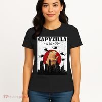 Capybara Funny Capybara Rodent Capyzilla Funny Women's T-Shirt thumb 4