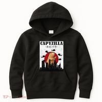 Capybara Funny Capybara Rodent Capyzilla Funny Kids Hoodie thumb 0