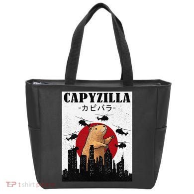 Capybara Funny Capybara Rodent Capyzilla Funny Tote Bag