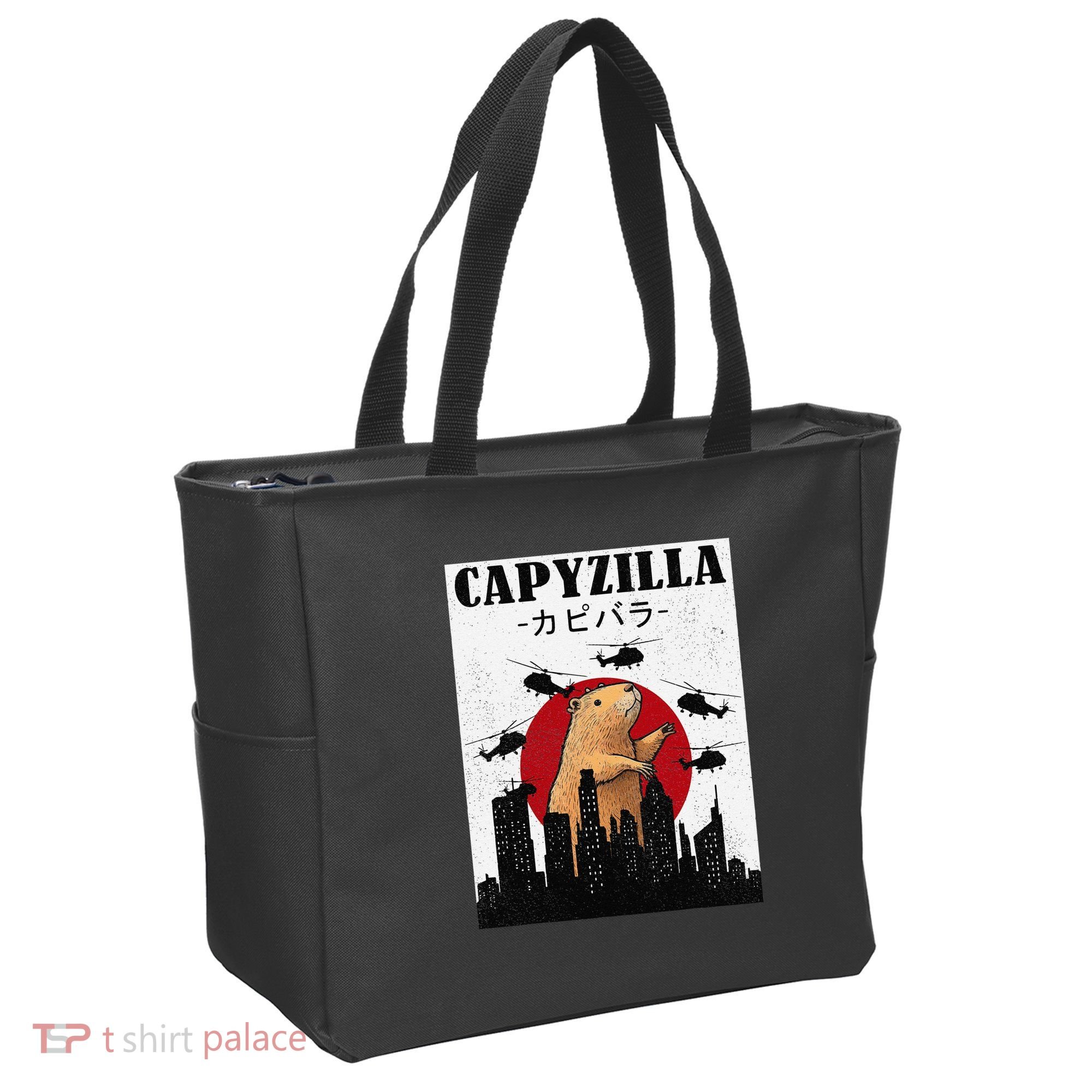 Capybara Funny Capybara Rodent Capyzilla Funny Tote Bag