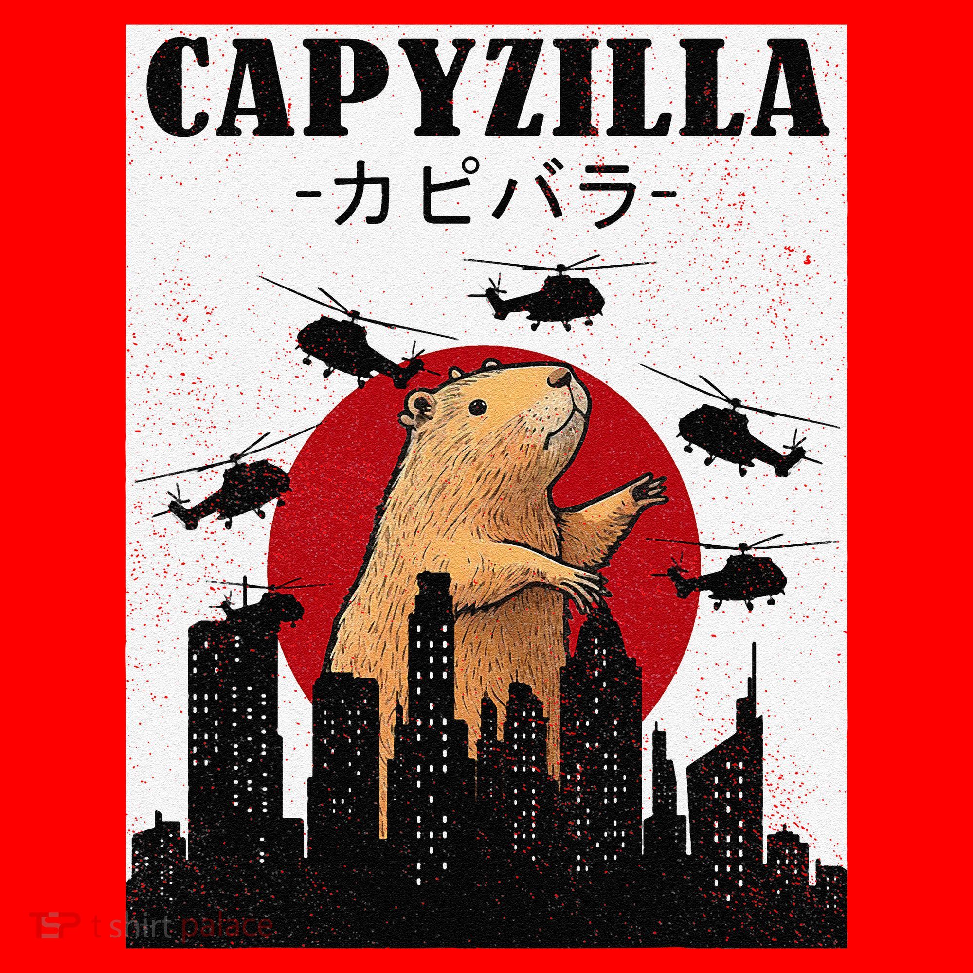 Capybara Funny Capybara Rodent Capyzilla Funny Santa Hat