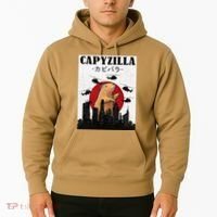 Capybara Funny Capybara Rodent Capyzilla Funny Hoodie thumb 2