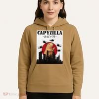 Capybara Funny Capybara Rodent Capyzilla Funny Hoodie thumb 5