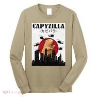 Capybara Funny Capybara Rodent Capyzilla Funny Long Sleeve Shirt thumb 0