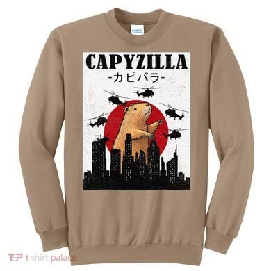 Capybara Funny Capybara Rodent Capyzilla Funny Sweatshirt