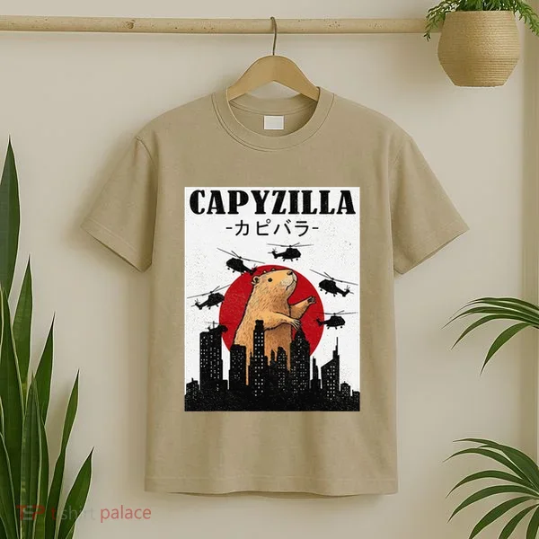 Capybara Funny Capybara Rodent Capyzilla Funny T-Shirt